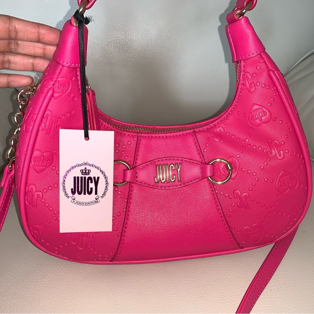 Juicy Couture Pink Hobo Crossbody Shoulder Bag - NWT